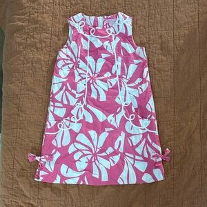 Lilly Pulitzer Pink and White Kids shift dress